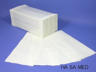 Papier- Falthandtücher, weiß, 2-lagig, 3150 Blatt je Karton